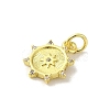 Brass Micro Pave Cubic Zirconia Charms KK-M283-23D-01-2