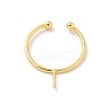 Brass Open Cuff Ring Settings KK-G518-04G-03-2