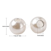 Imitation Pearl Acrylic Beads PL612-1-3