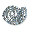 Electroplate Glass Beads Strands EGLA-T008-01-M-3