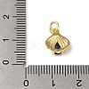 Brass Micro Pave Cubic Zirconia Pendants KK-R162-014A-G-3