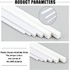 Olycraft ABS Plastic Square Solid Bar Rods DIY-OC0008-27-4