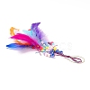 DIY Diamond Painting Hanging Woven Net/Web with Feather Pendant Kits DIY-I084-02-6