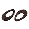 Natural Wenge Wood Pendants WOOD-T023-64-3