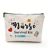 Nurse Cotton Linen Cosmetic Bag PW-WG63290-03-1