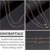 Unicraftale Half Finished 304 Stainless Steel Cable Chain Necklaces STAS-UN0038-66G-5