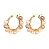 Vintage Natural Pearl Beads Earrings for Girl Women EJEW-JE04643-01-1