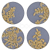 Computerized Embroidery Polyester Flower Appliques DIY-WH0321-60A-3