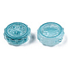 Transparent Spray Painted Glass Beads GLAA-N035-037-C01-1
