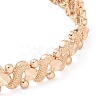 Brass Link Chain Bracelets for Women Men BJEW-P324-01I-KCG-2