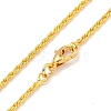 Brass Wheat Chain Necklaces for Women AJEW-G057-01G-2
