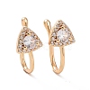 Clear Cubic Zirconia Triangle Cuff Earrings ZIRC-I064-17G-1