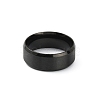 201 Stainless Steel Plain Band Ring for Men Women RJEW-WH0010-06D-MB-2
