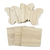 6Pcs 2 Styles Wood Cup Mats DIY-XCP0003-35-1