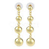 Brass Stud Earrings for Women EJEW-S225-02G-1