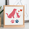 MAYJOYDIY US 1 Set Cat Dog PET Hollow Out Drawing Painting Stencils DIY-MA0004-59-2