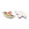 Rack Plating Alloy Enamel Colorful Sombrero Connector Charms ENAM-N056-351P-2