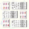 Stainless Steel DIY Nail Art Templates MRMJ-WH0092-012-3