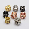 Brass Micro Pave Cubic Zirconia Beads ZIRC-F038-14-FF-1