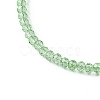 Faceted Rondelle Glass Beaded Necklace for Women NJEW-M208-01H-4
