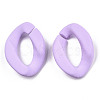 Opaque Spray Painted Acrylic Linking Rings X-OACR-S036-001A-I15-2
