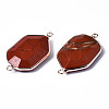 Natural Red Jasper Links Connectors G-S359-280G-3