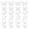 DICOSMETIC 300Pcs 6 Style 201 Stainless Steel Charms STAS-DC0002-12-2