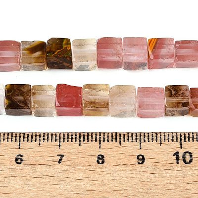 Tigerskin Glass Beads Strands G-T139-6x6-11A-1