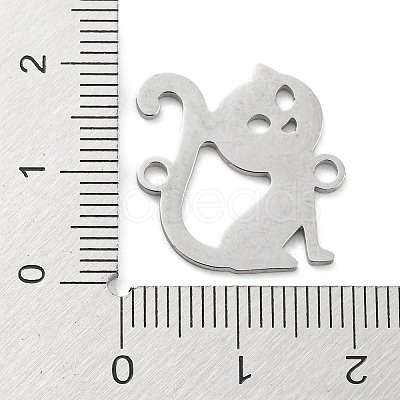 Non-Tarnish 304 Stainless Steel Hollow Connector Charms STAS-P332-05P-1