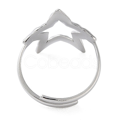 Non-Tarnish 316 Stainless Steel Finger Rings RJEW-C075-01P-1