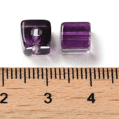 Two Tone Transparent Glass Beads GLAA-NH0001-03E-1