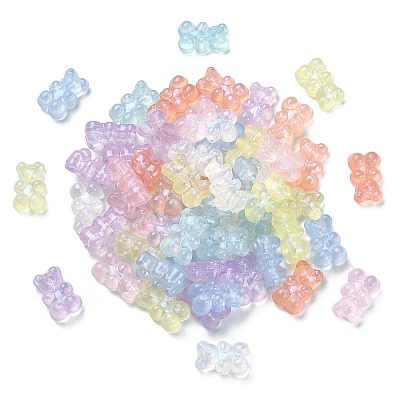 100Pcs Transparent Acrylic Beads OACR-CJ0001-28-1