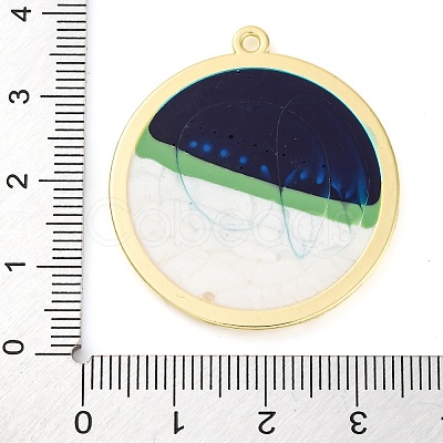 Alloy Enamel Pendants PALLOY-S034-02KCG-J-1