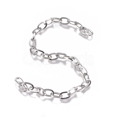 Tarnish Resistant 304 Stainless Steel Chain CHS-G017-10P-0.8mm-1