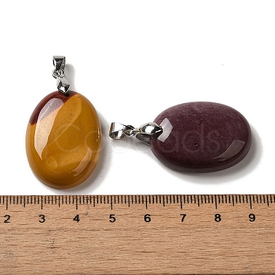 Natural Mookaite Pendants G-Z055-03P-04-1