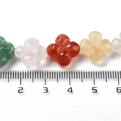 Natural & Synthetic Mixed Gemstone Beads Strands G-P520-A03-01-1