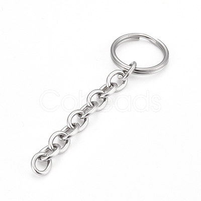 Tarnish Resistant 304 Stainless Steel Split Key Rings STAS-G214-03P-1