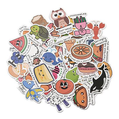 50Pcs/set Paper Stickers STIC-O001-06-1