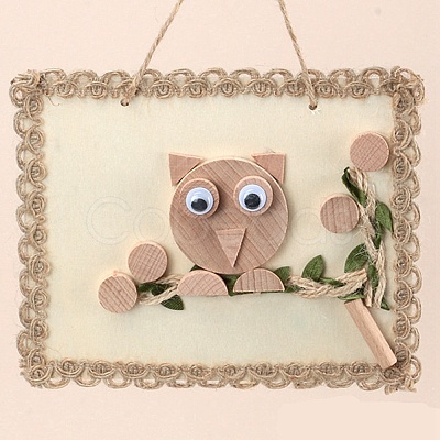 DIY Owl Painting Handmade Materials Package for Parent-Child DIY-P036-06-1