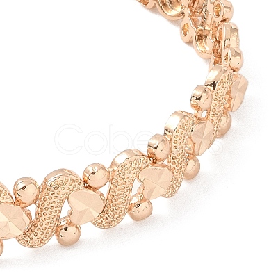 Brass Link Chain Bracelets for Women Men BJEW-P324-01I-KCG-1