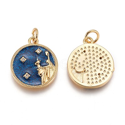 Alloy Enamel Pendants PALLOY-P435-43-RS-1