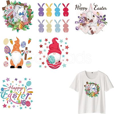 PET Heat Transfer Film Logo Stickers Set DIY-WH0230-061-1