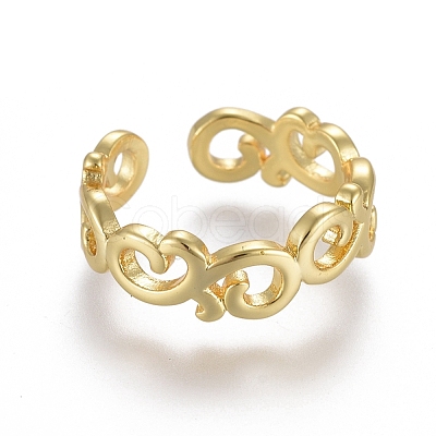 Adjustable Brass Toe Rings RJEW-EE0002-08G-1