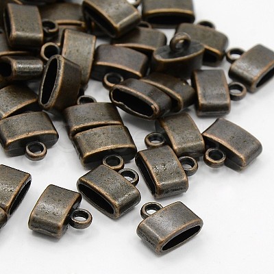 Tibetan Style Alloy Cord Ends TIBEP-LF9848YKG-R-FF-1