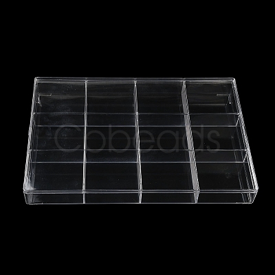 12 Grids Plastic Bead Containers with Cover CON-K002-03A-1