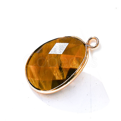 Natural Tiger Eye Pendants PW-WG32281-06-1