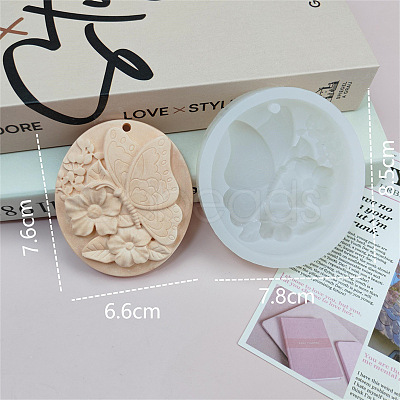 Flower Pendant DIY Food Grade Silicone Mold PW-WG25212-01-1