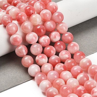 Natural Yellow Jade Beads Strands G-B128-A01-04-1