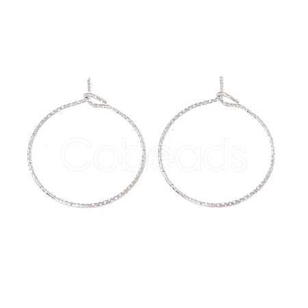 316 Surgical Stainless Steel Hoop Earrings Findings STAS-D183-02P-01-1