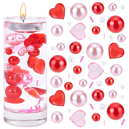 BENECREAT Valentine's Day Vase Fillers for Centerpiece Floating Candles DIY-BC0006-21-1